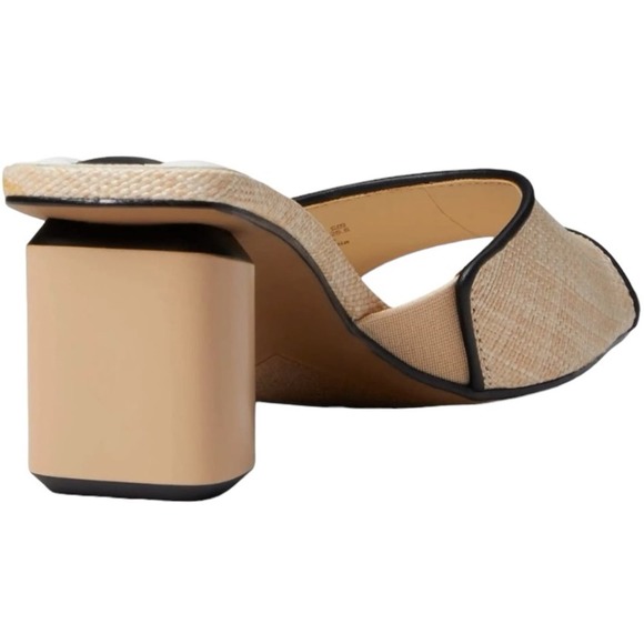 FRANCO SARTO NWOB Women's Linley Slide Sandal Heel Tan Size 6 Raffia - Picture 13 of 13